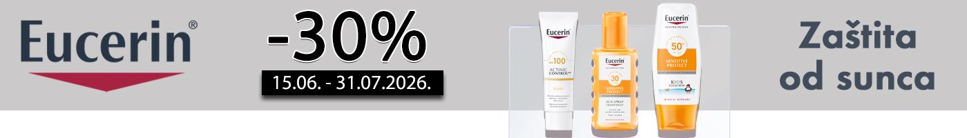 Eucerin proizvodi za zaštitu od sunca na velikih 30% popusta!