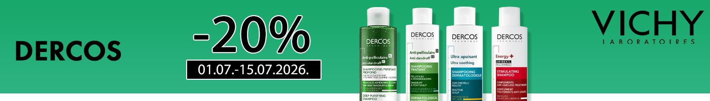 Vichy DERCOS linija za njegu kose na velikih 20% popusta!