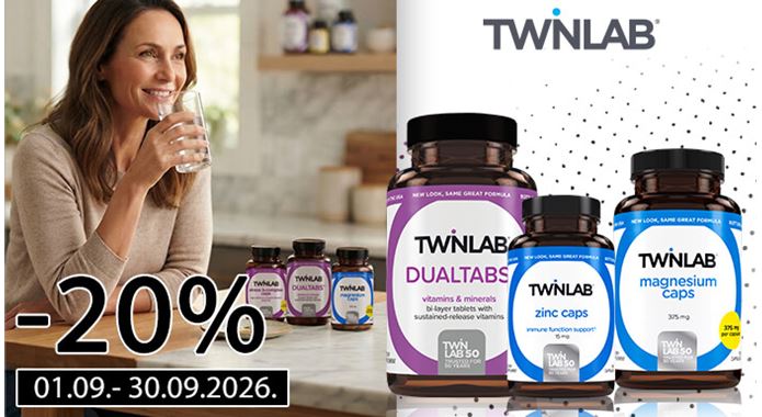 Twinlab dodaci prehrani na velikih 20% popusta!
