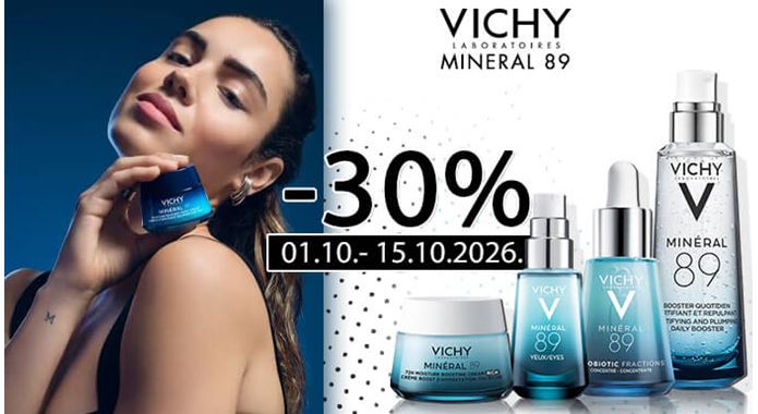 Vichy Mineral 89 linija na 30% popusta!