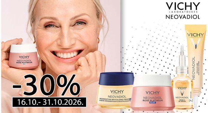 Vichy Neovadiol linija na 30% popusta!