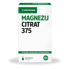  Magnezij citrat 375 šumeće tablete, dodatak prehrani