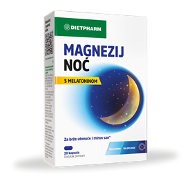  Magnezij noć, 20 kapsula