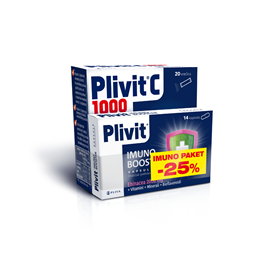 Plivit Imuno Booster kapsule + Plivit C 1000 Plus PROMO PAKIRANJE