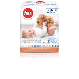  Pelene Midi 4-9 kg , 20 pelena