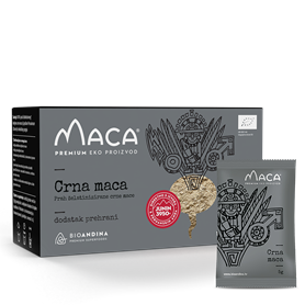Bioandina Crna aktivirana Maca prah – kutija 150g (30x5g)