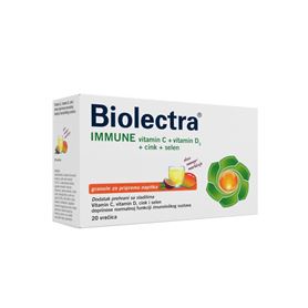 Biolectra Immun Vitamin C + Vitamin D3 + Cink + Selen šumeće granule