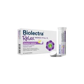 Biolectra RELAX Magnezij 375mg +B6 šumeće tablete