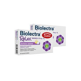 Biolectra RELAX Magnezij 375mg +B6 šumeće tablete PROMO CIJENA        