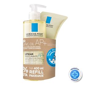  Lipikar Cleansing oil AP+, 400ml + REFILL 400ml PROMO PAKIRANJE