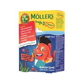 Mollers Omega 3 Ribice s okusom jagode